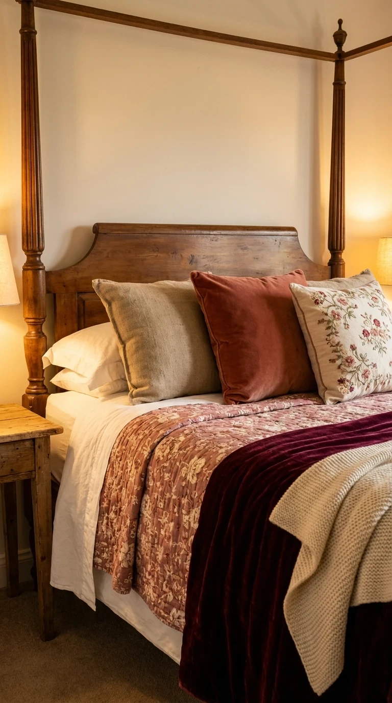 Accumuler les textiles moelleux et superposés c