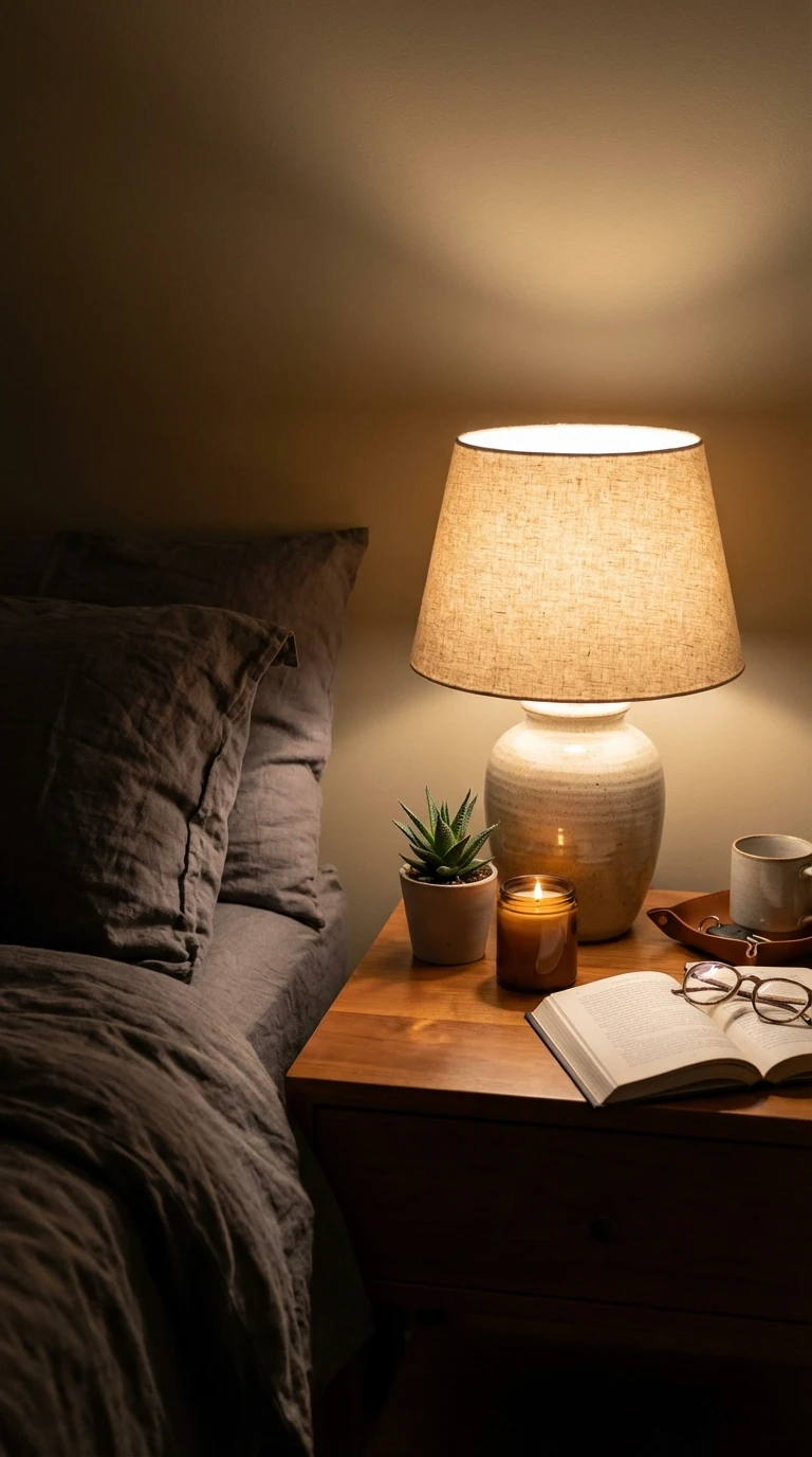 Lampe de chevet LED pour une ambiance chaleureuse style hôtel