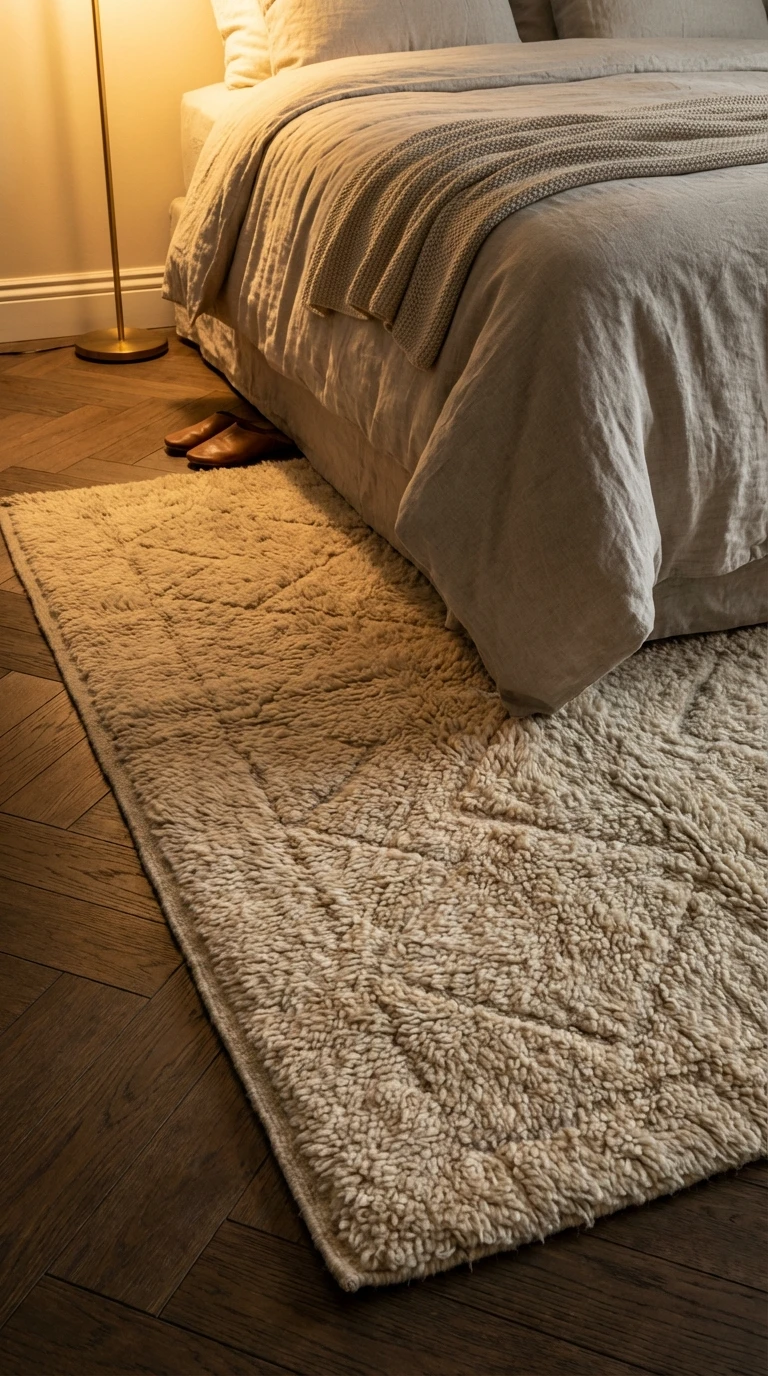 Ajouter un tapis épais au pied du lit