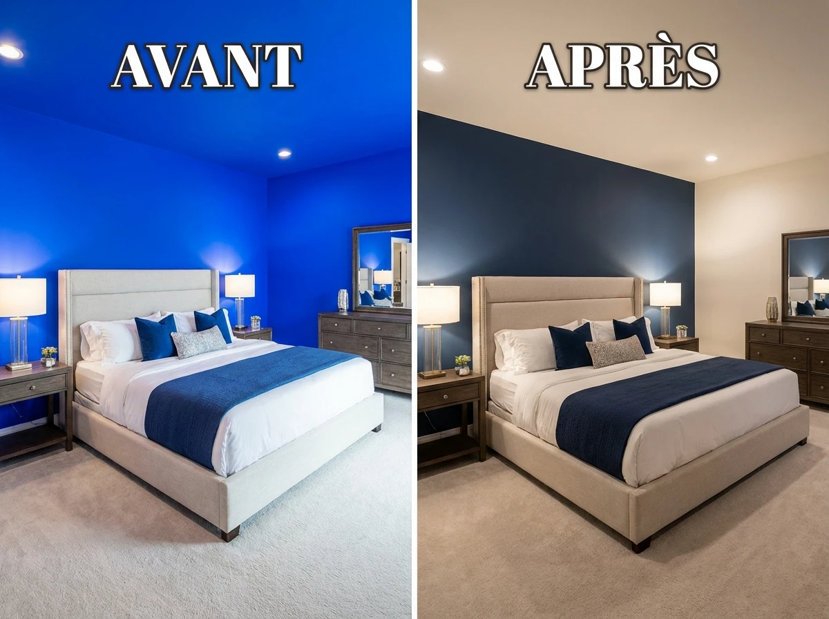 Impact du choix des couleurs de peinture dans une chambre