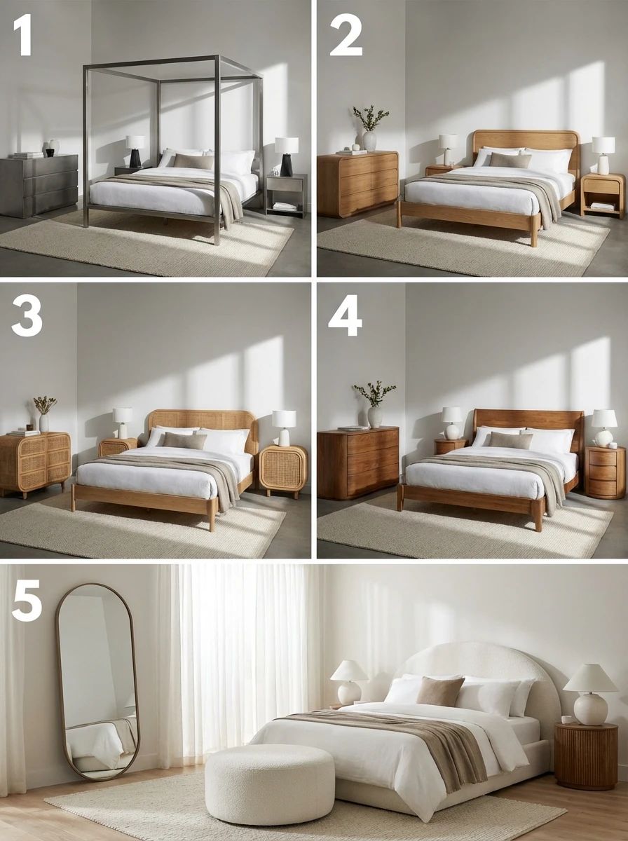 Choisir des meubles de chambre aux formes arrondies