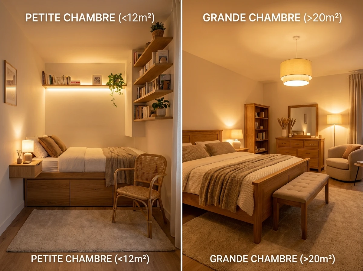 Comment choisir ses meubles chambre cocooning en fonction de la surface