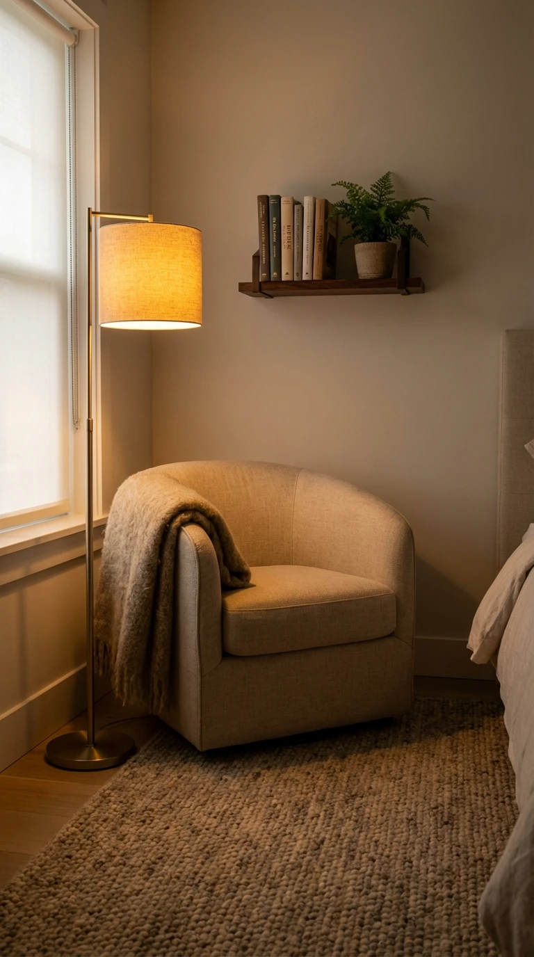 Aménager un coin lecture chaleureux dans une chambre