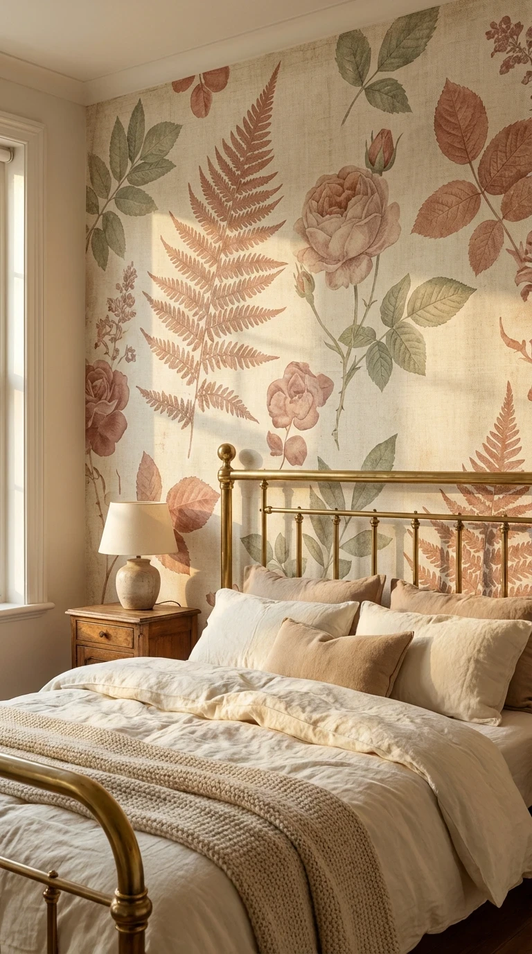 Habiller les murs avec du papier peint à motifs vintage c