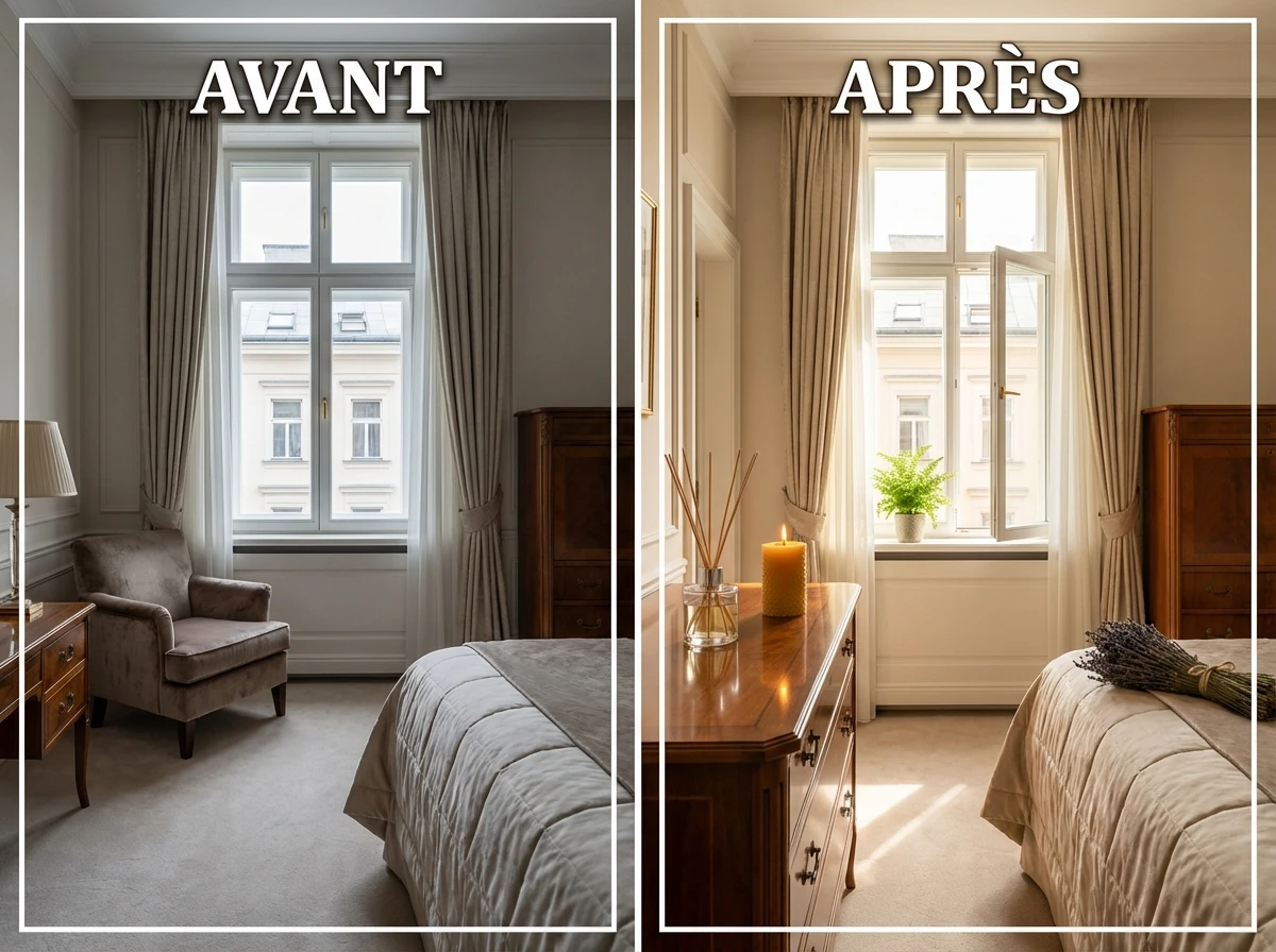 Comment rafraîchir l'air d'une chambre : avant-après