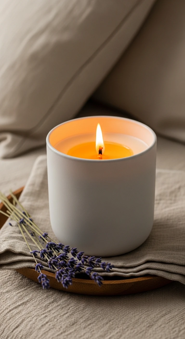 La bougie en cire de soja parfumée à la lavande : le classique indétrônable