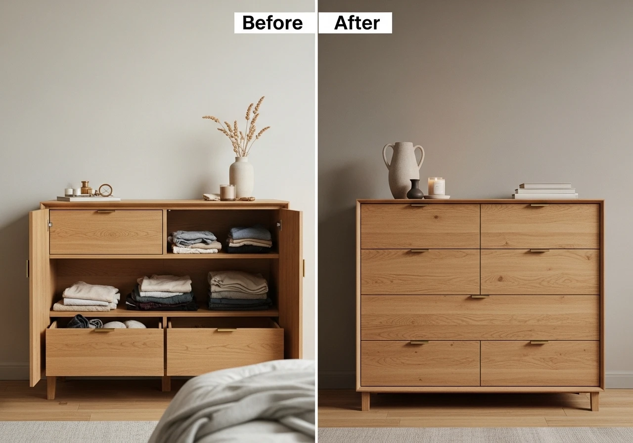 🚪 La commode en bois : le rangement fermé incontournable