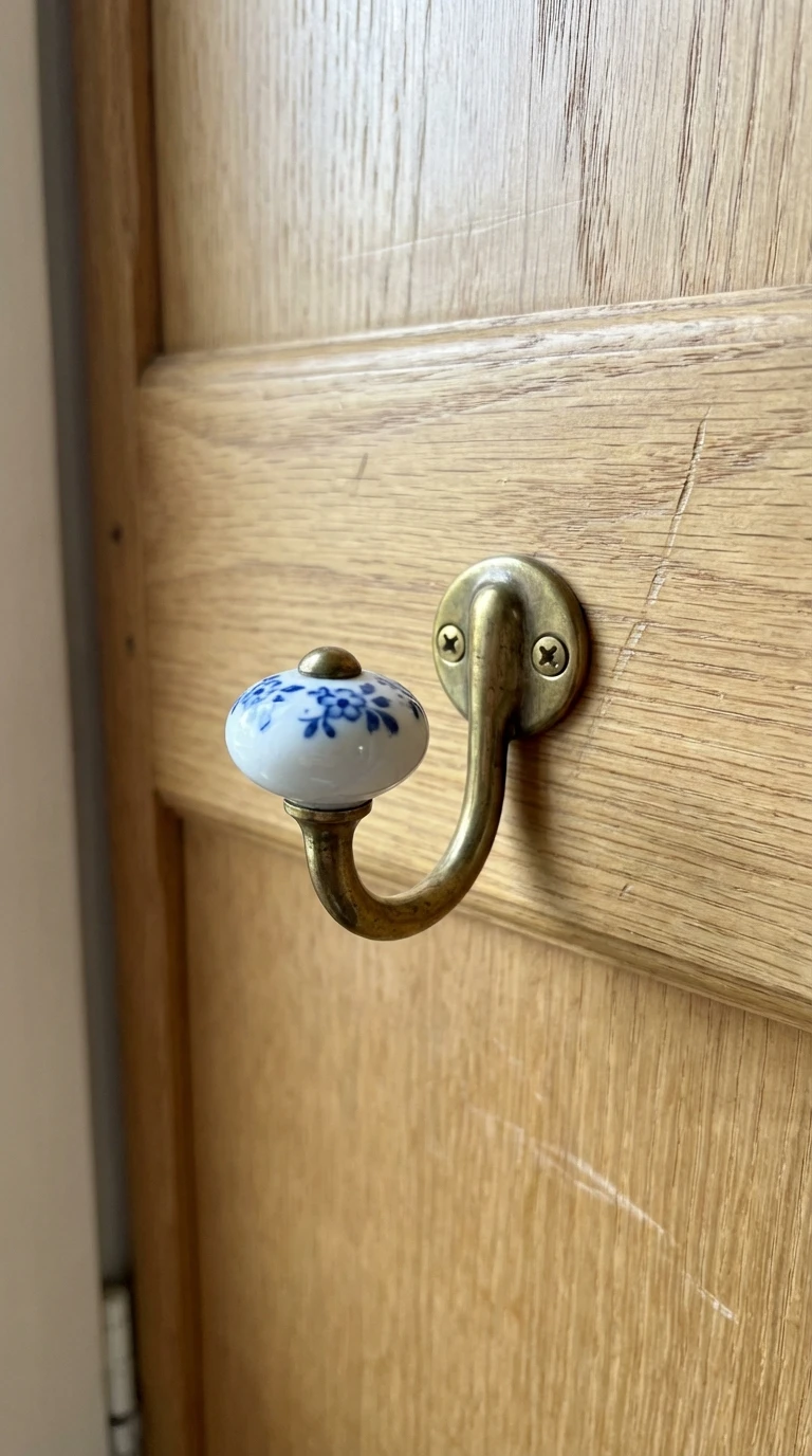 La Patère Murale Ancienne En Porcelaine