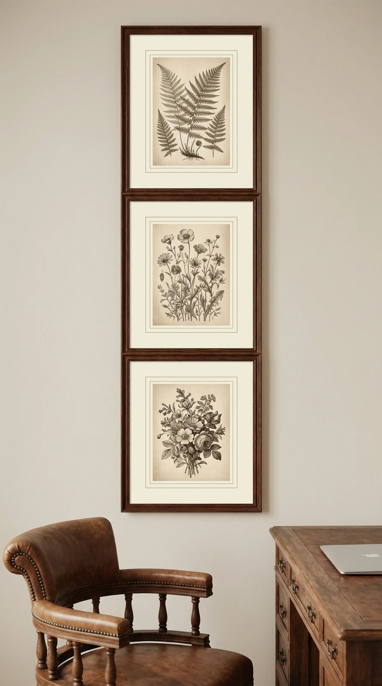 La Série De Gravures Botaniques