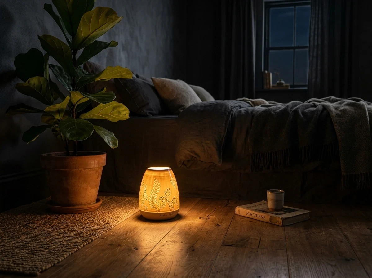 La veilleuse design au sol : l'île de lumière