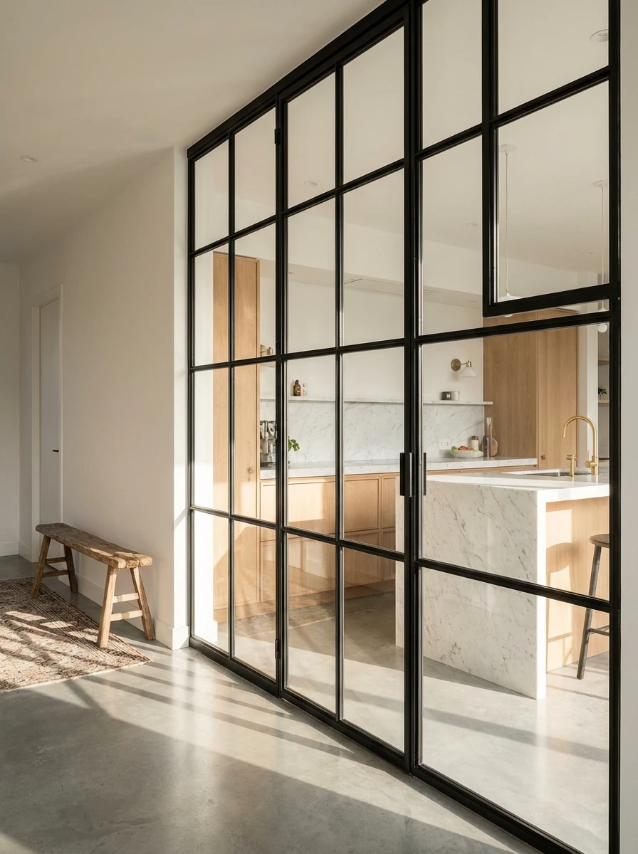 La Verrière Industrielle Entre Entrée Et Cuisine