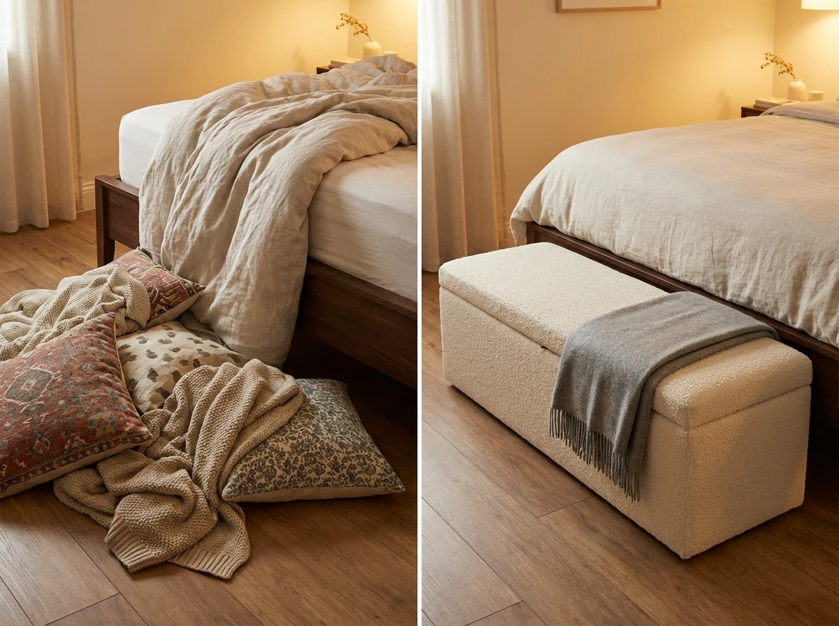 🪑 Le banc coffre au pied du lit