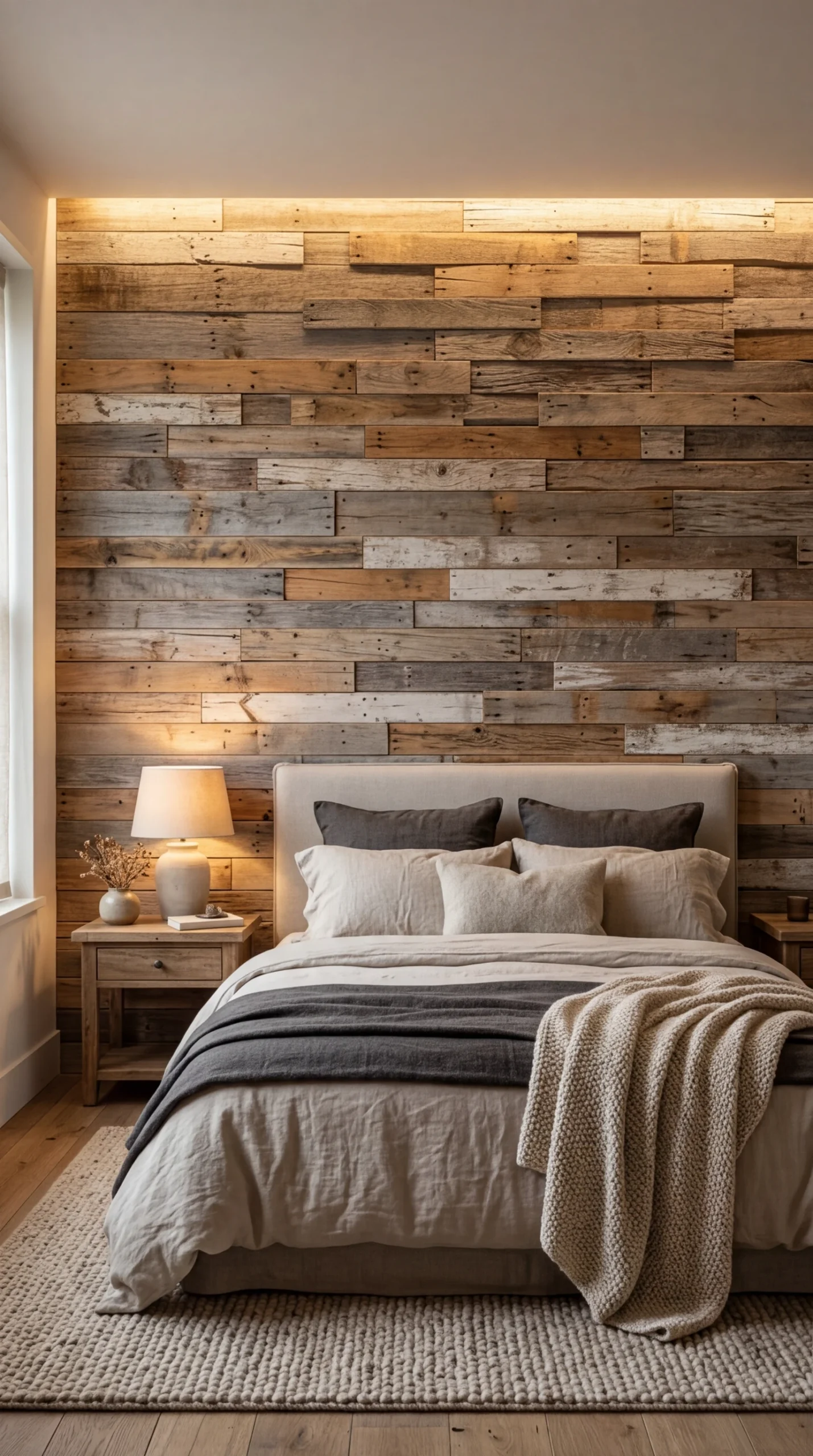 Bardage mural en bois de palette recyclé