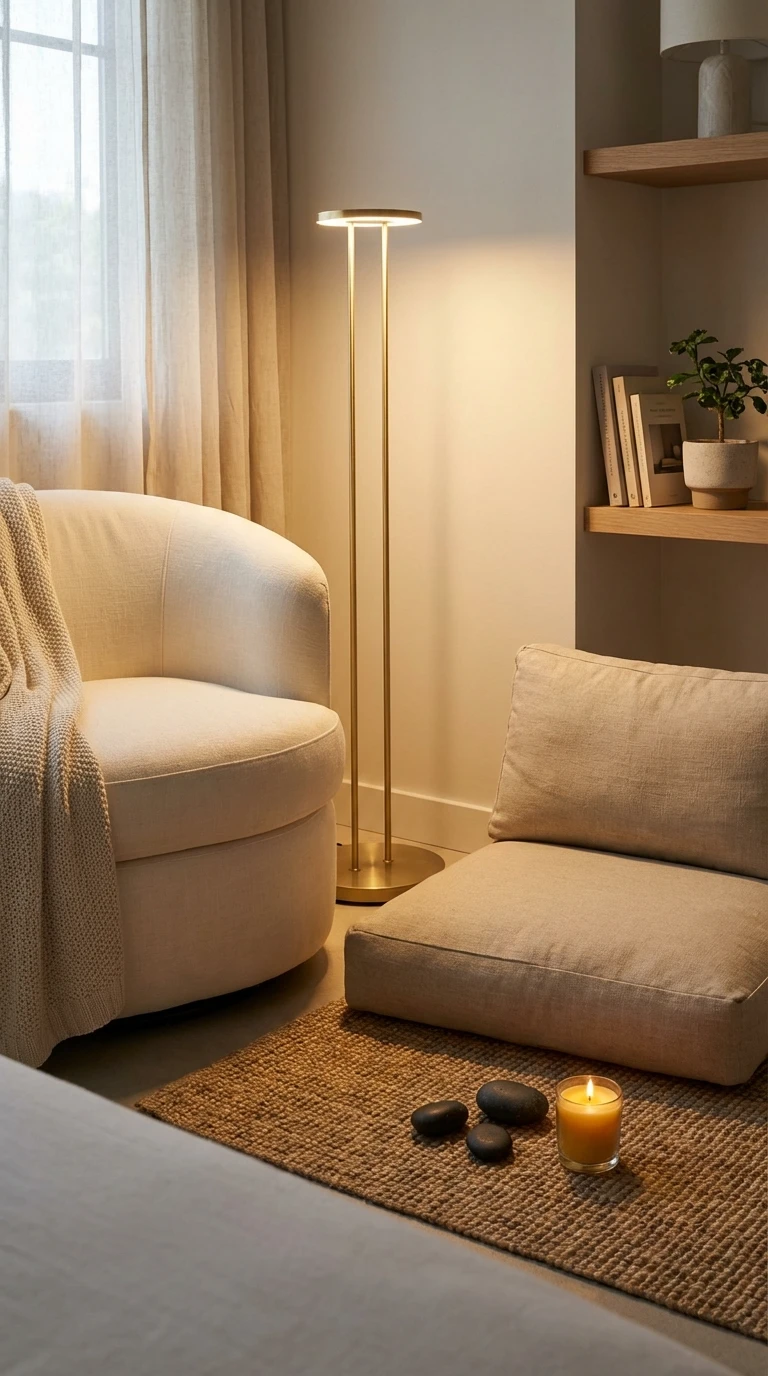 Coin lecture et méditation serein