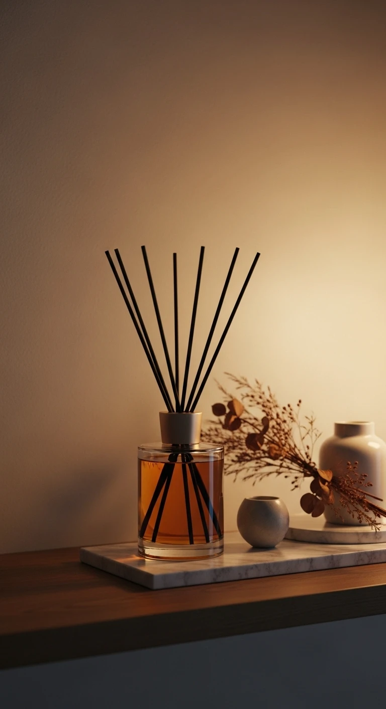 Le diffuseur à bâtonnets au bois de santal : le parfum qui dure