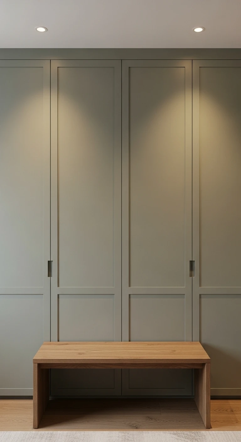 Dressing sur mesure vert sauge : l'harmonie pratique