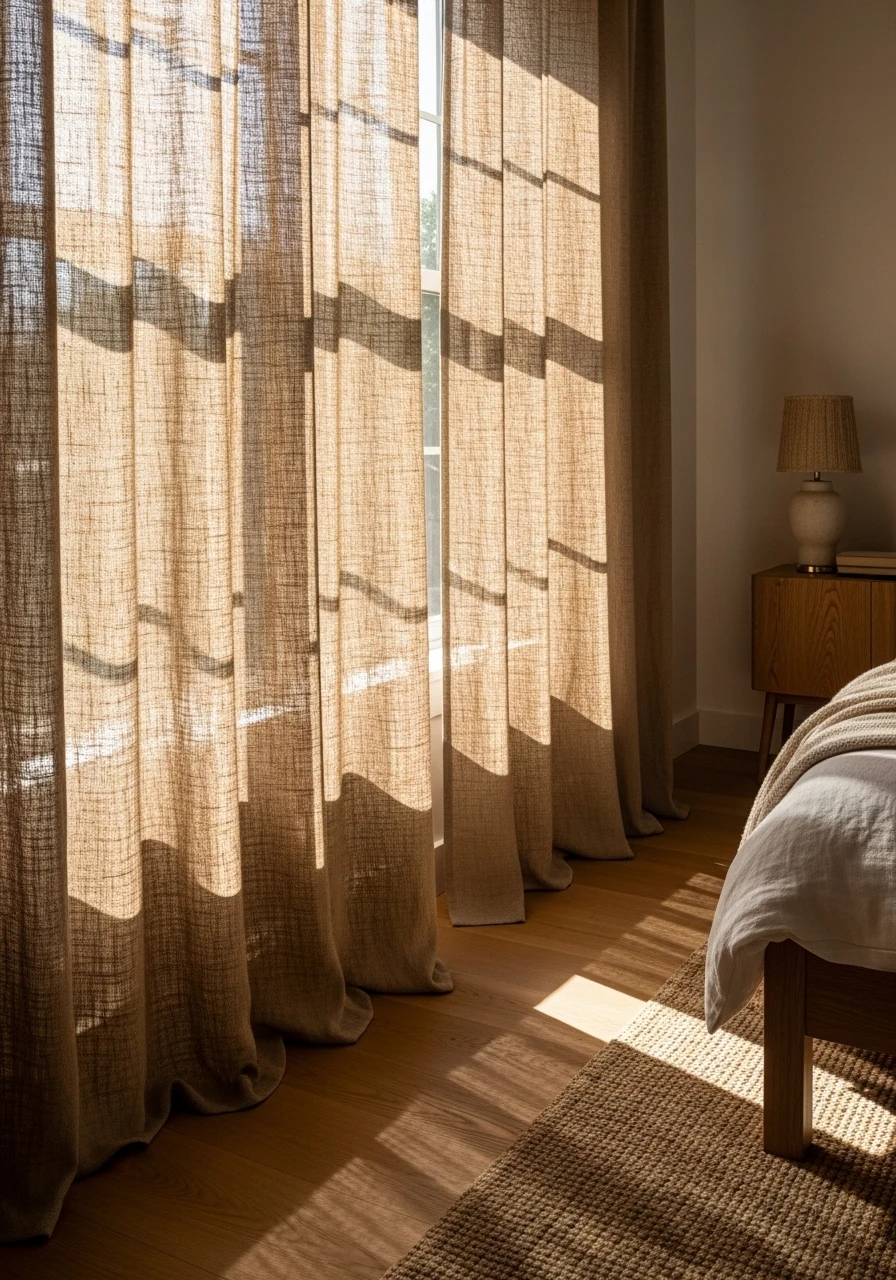 Le lin épais naturel, la texture brute qui apaise cc