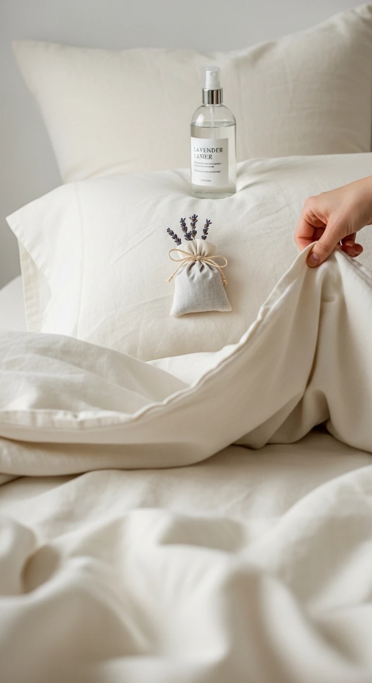 Le linge de lit parfumé à la lavande pour une chambre cocooning