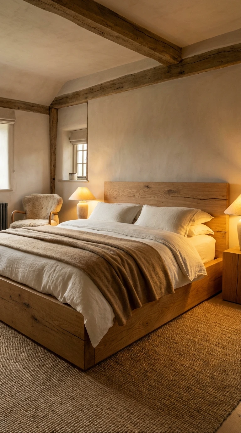 Le lit en bois massif : le pilier du cocon