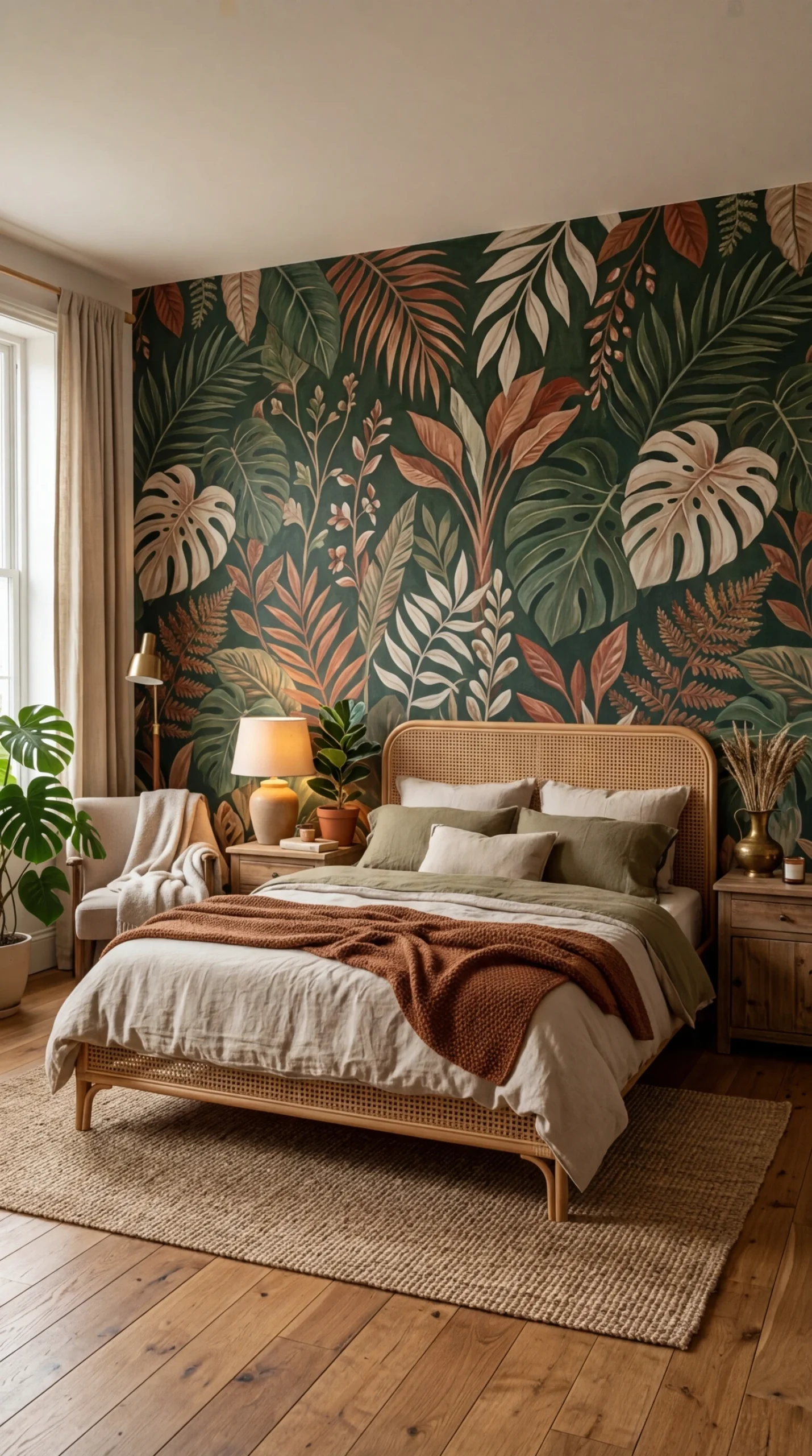 Le papier peint à motifs botaniques