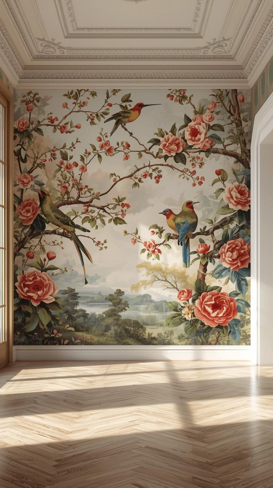 Le Papier Peint Panoramique À Motifs