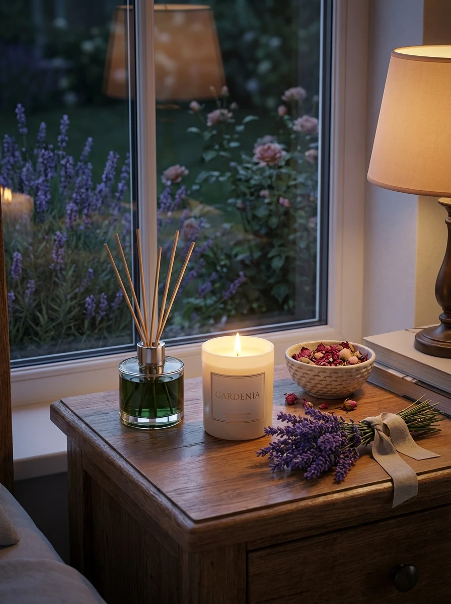 Parfums de jardin dans la chambre : ambiance olfactive et relaxante