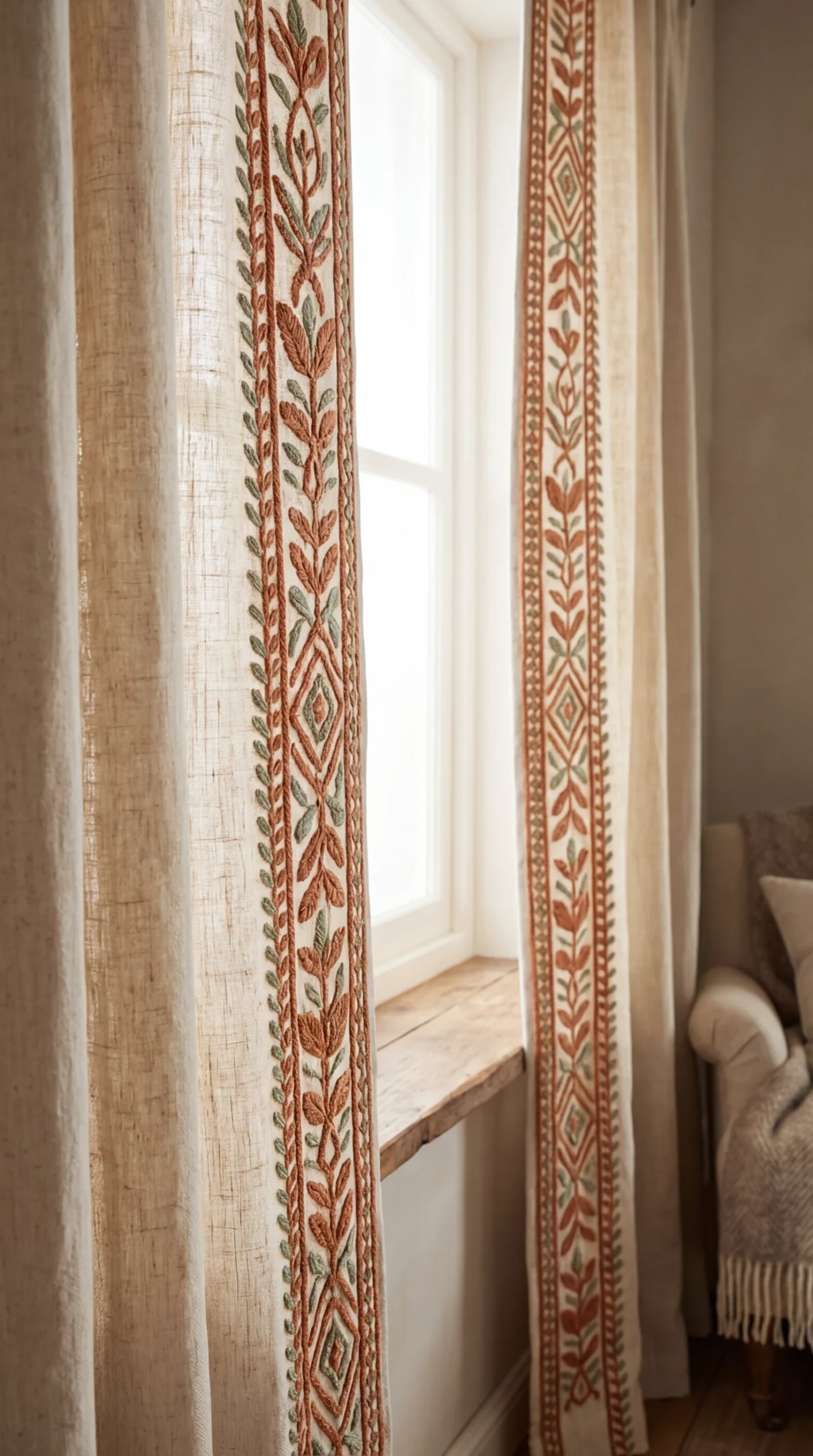 Rideau brodé et parfum de chambre : l'importance de la déco cocooning