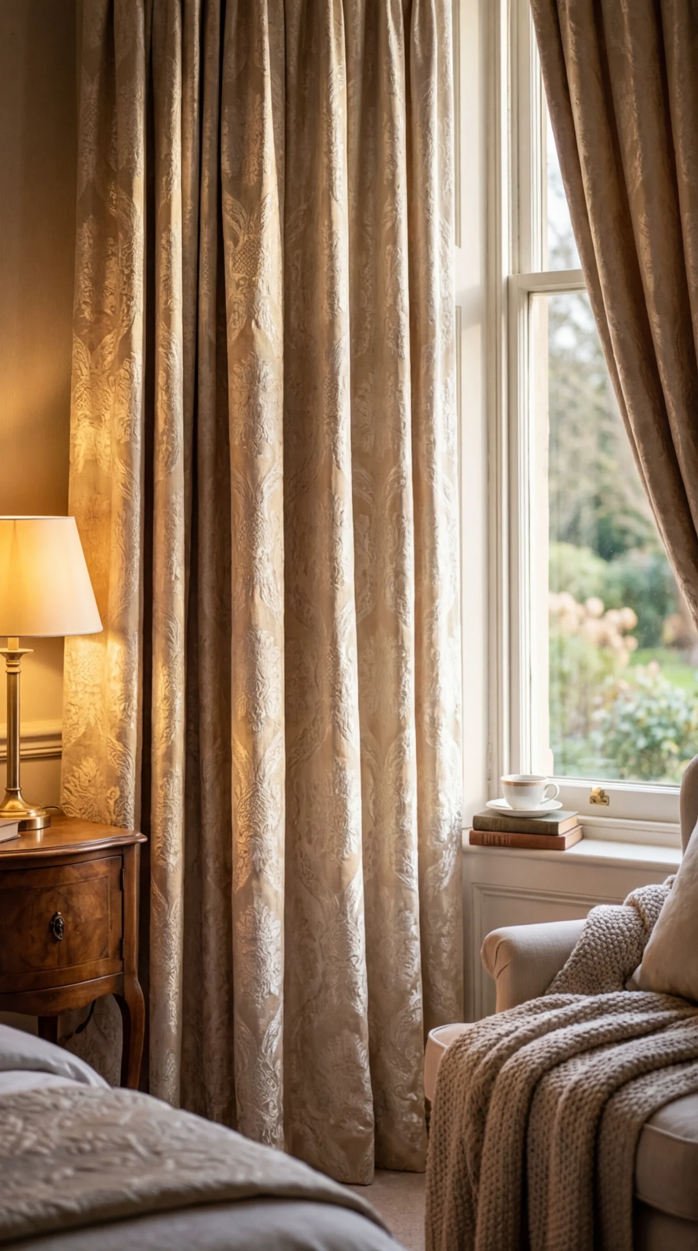 Pourquoi le rideau en jacquard damassé est essentiel à la déco d'une chambre cocooning