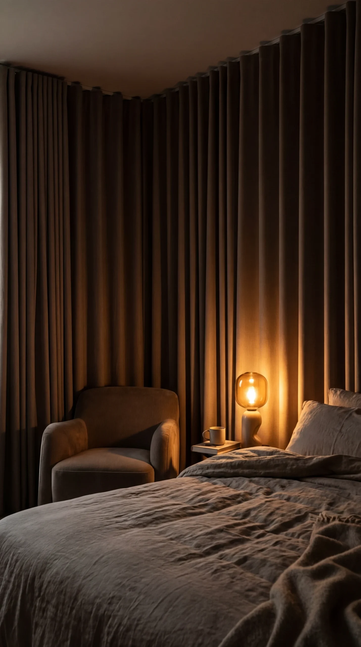 Pourquoi le rideau occultant est essentiel à la déco d'une chambre cocooning