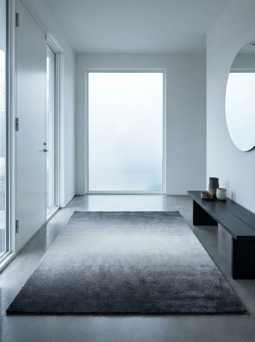 Tapis Design à Effet Dégradé de Gris
