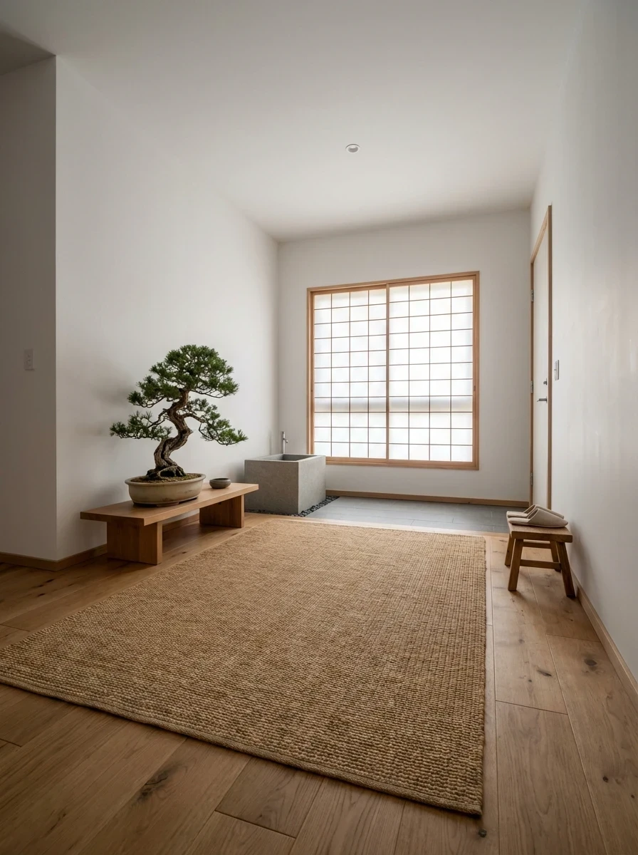 Tapis en Bambou Naturel Style Zen