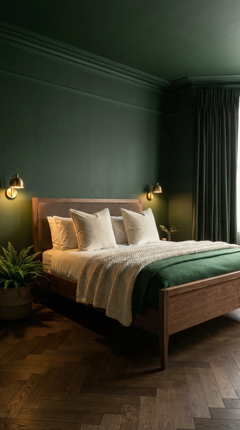 Le vert profond : s'envelopper dans la forêt