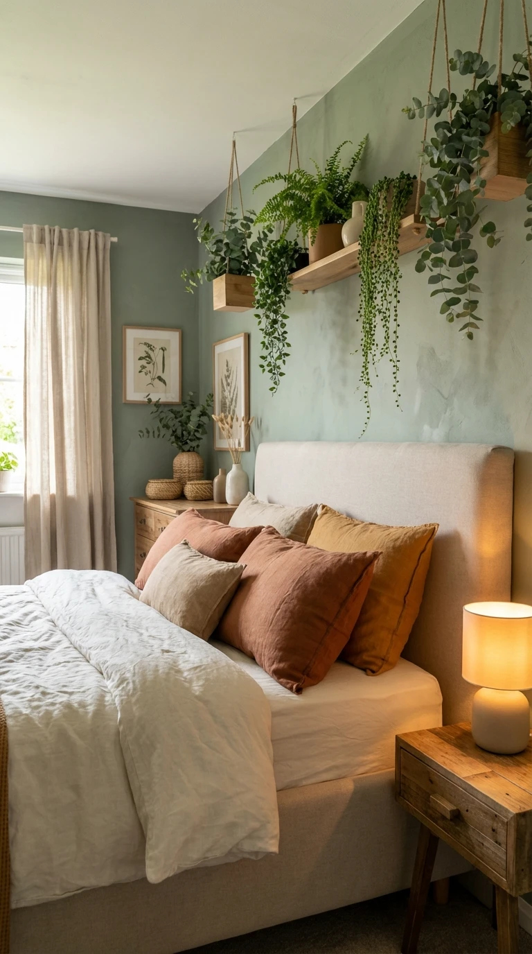 Le vert sauge : la forêt au bord du lit