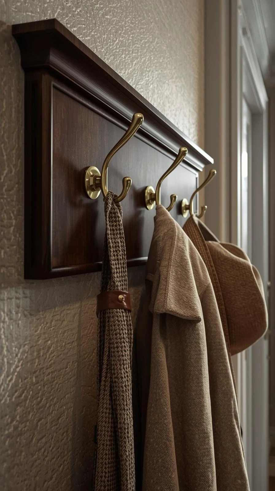 Le Vestiaire Mural Avec Patères En Laiton