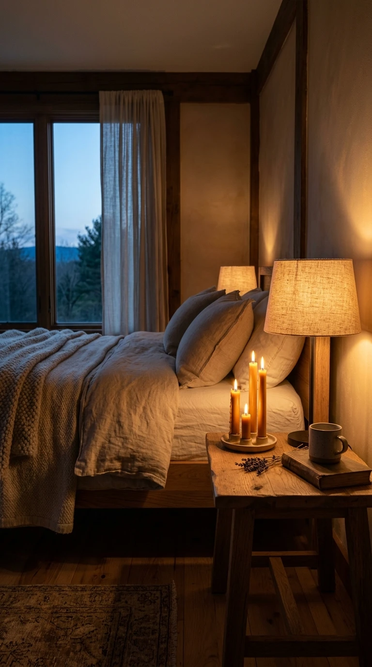 L'éclairage LED à spectre chaud et les bougies en cire d'abeille : la lumière saine