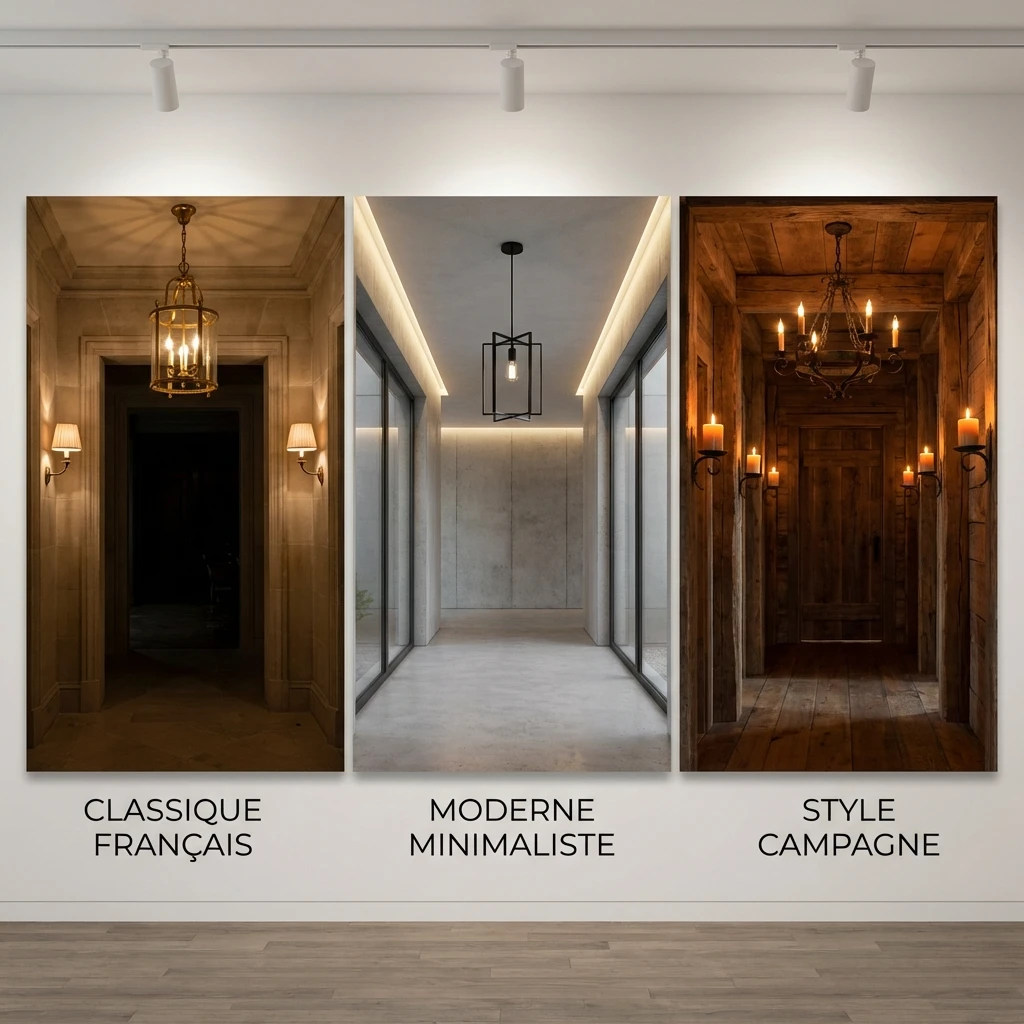L'Éclairage Selon Votre Style d'Entrée :