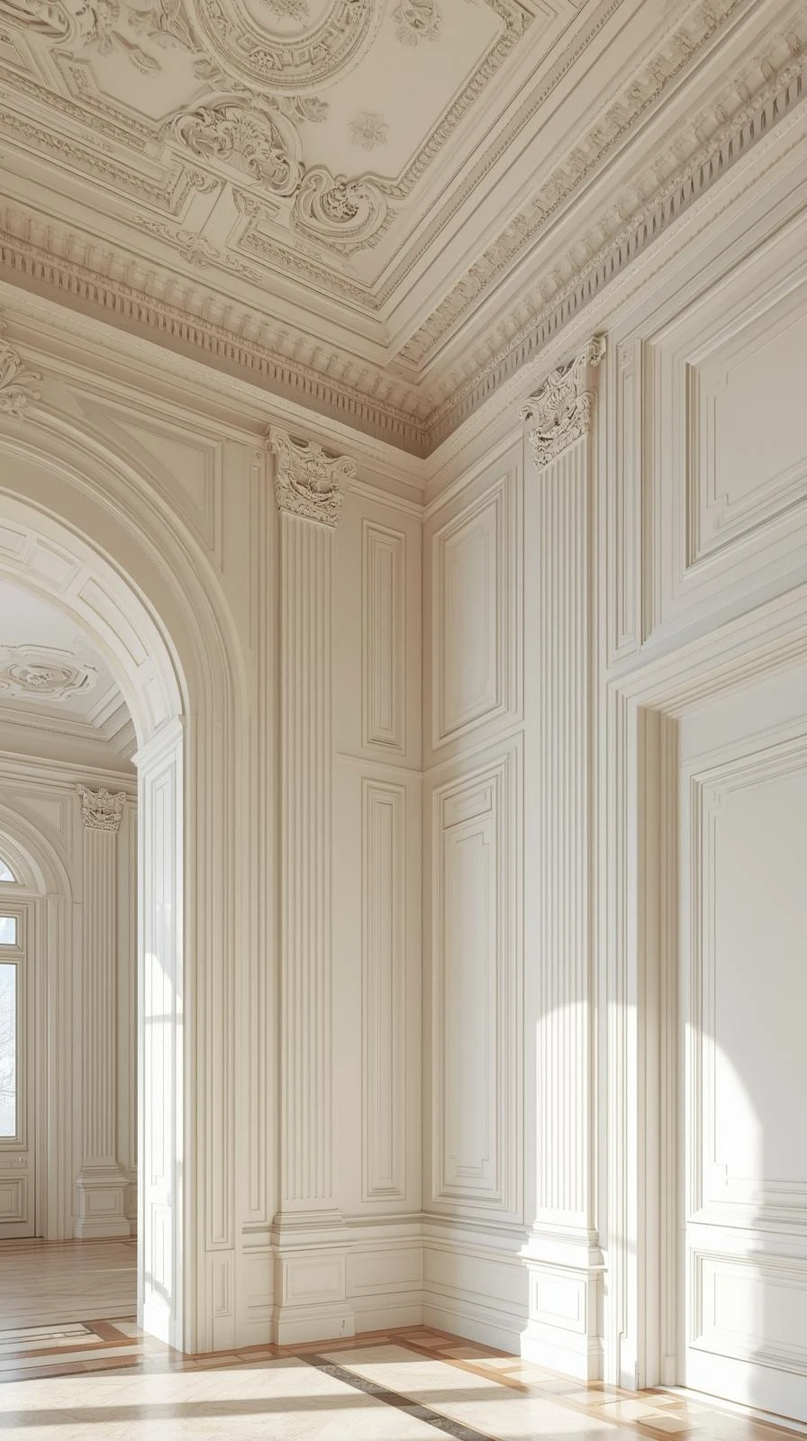 Les Moulures Restaurées Et Repeintes