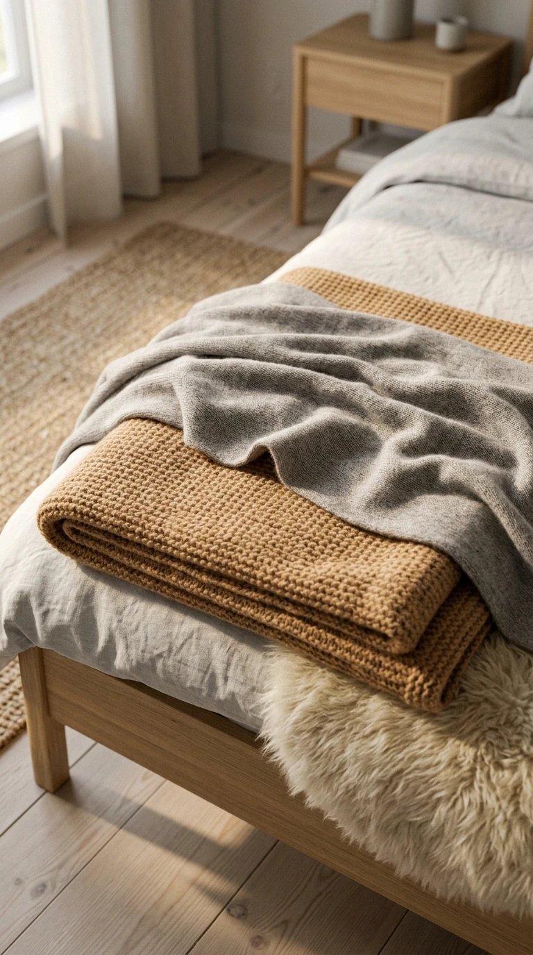 Les plaids en laine mérinos : superposer la douceur