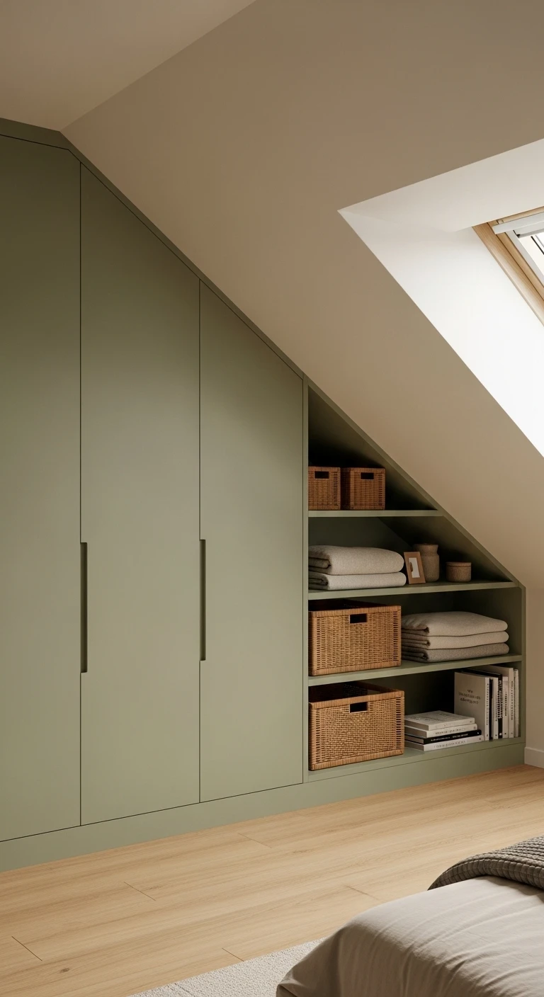 Rangements sur mesure sous pente : optimiser les angles inutilisés