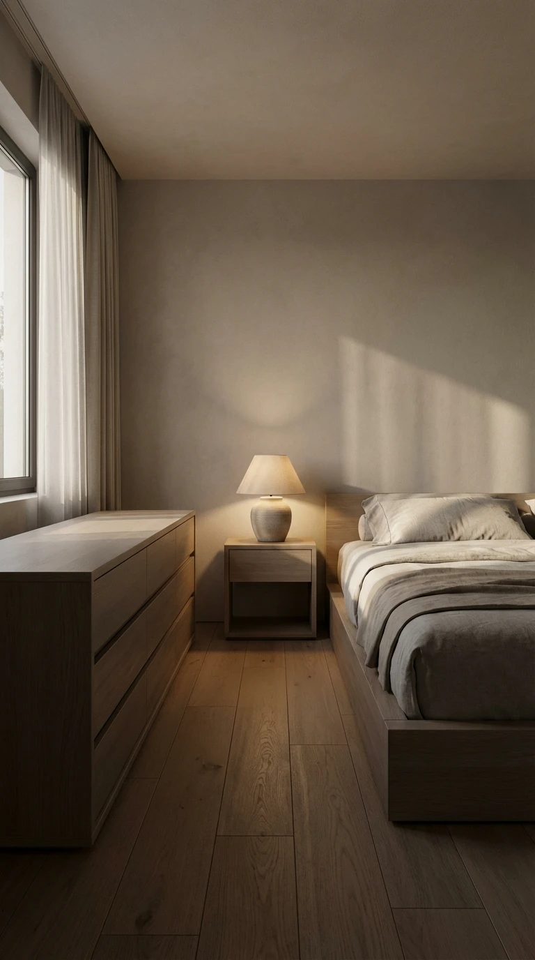 Décoration de chambre minimaliste : l'élégance des surfaces épurées