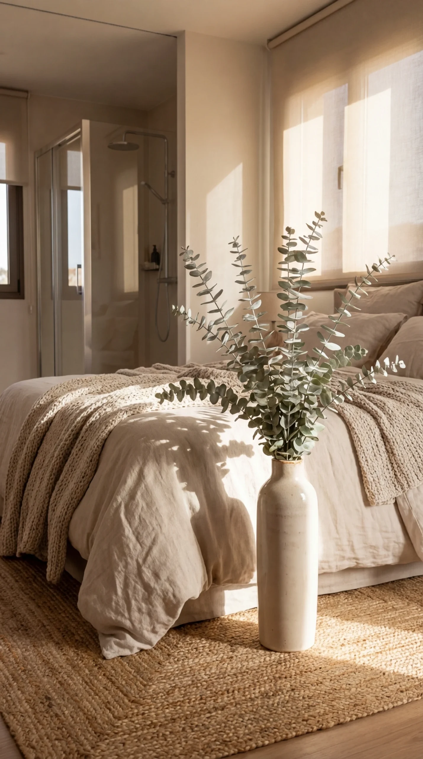 L'eucalyptus pour un effet spa à domicile dans une chambre cocooning