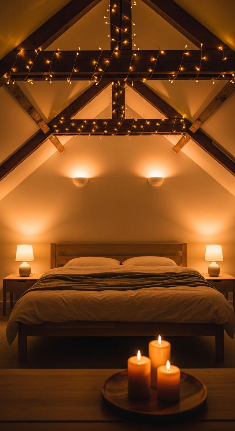 Multiplier les sources de lumière tamisée dans une chambre sous combles