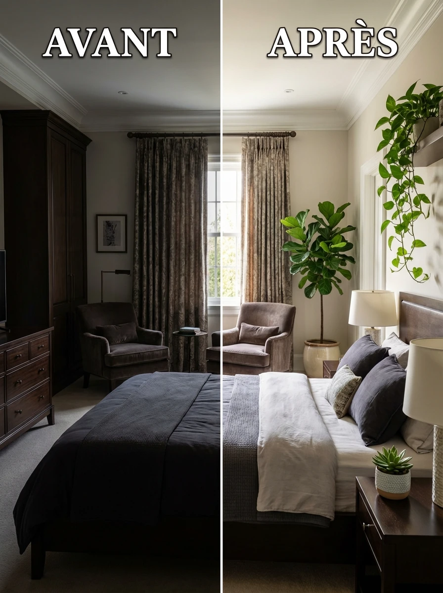 Avant-après : transformer sa chambre avec des plantes vertes