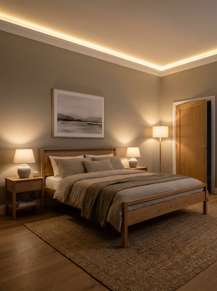 Lit en position de commandement Feng Shui