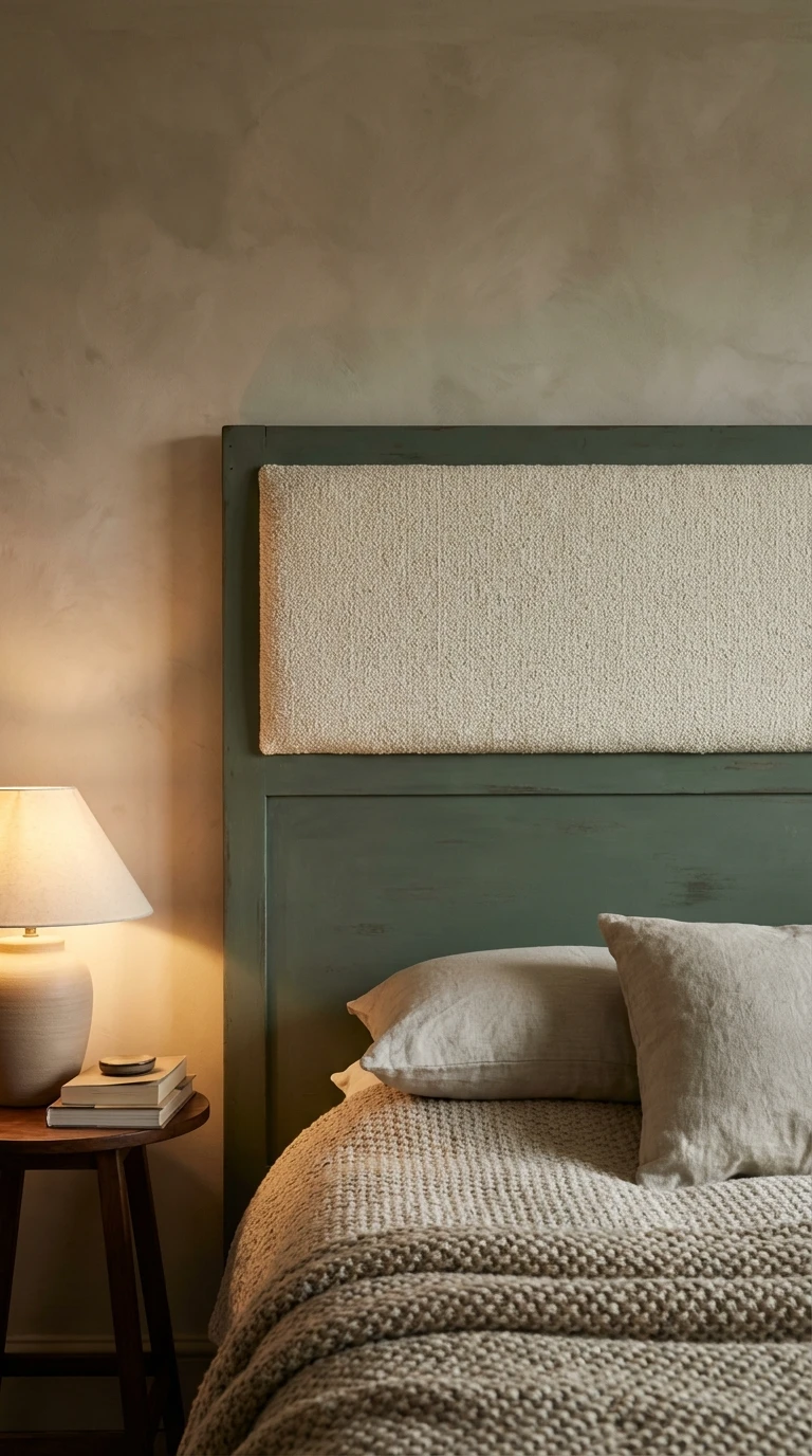 Relooker une tête de lit : transformation DIY bois et bouclé