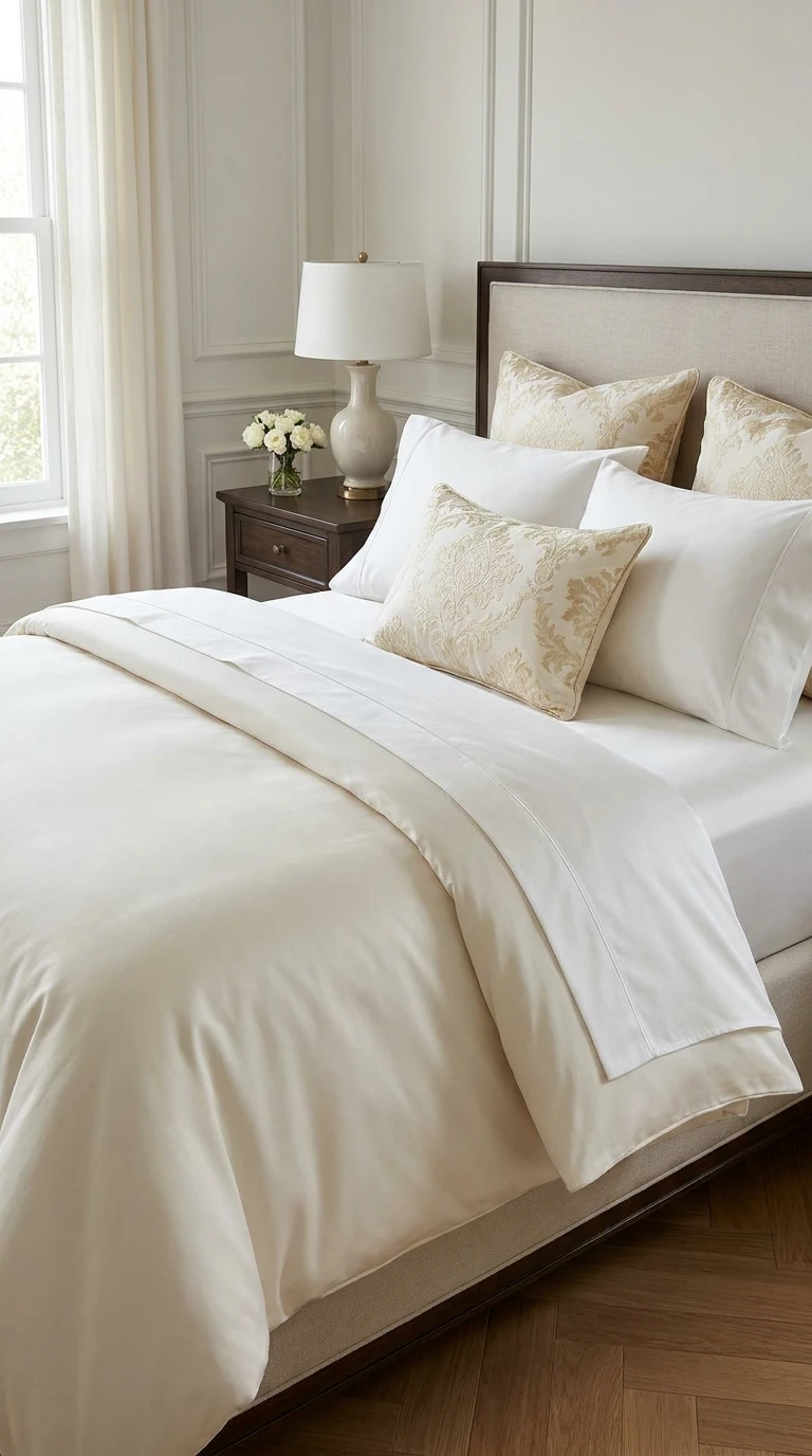 Adopter le linge de lit en coton égyptien ou en satin pour le luxe