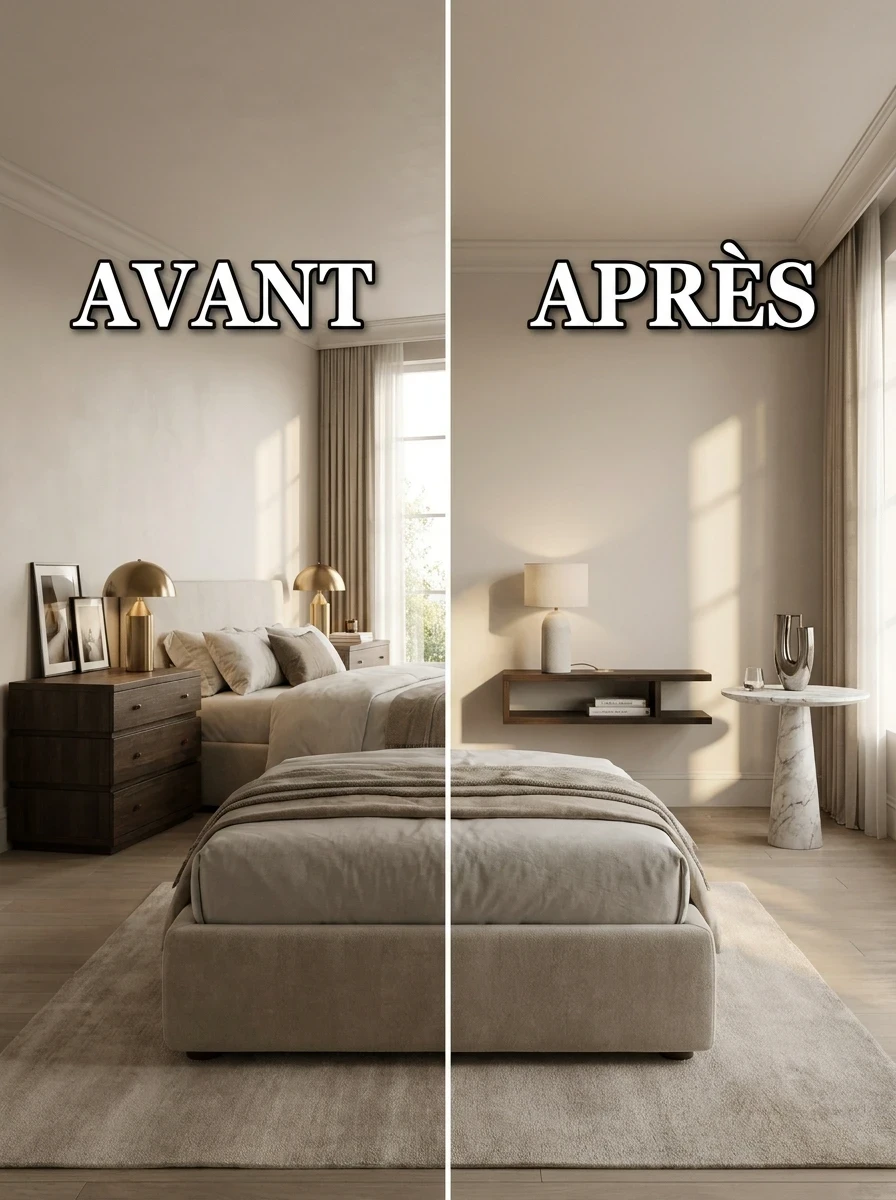 Ajouter des tables de chevet asymétriques