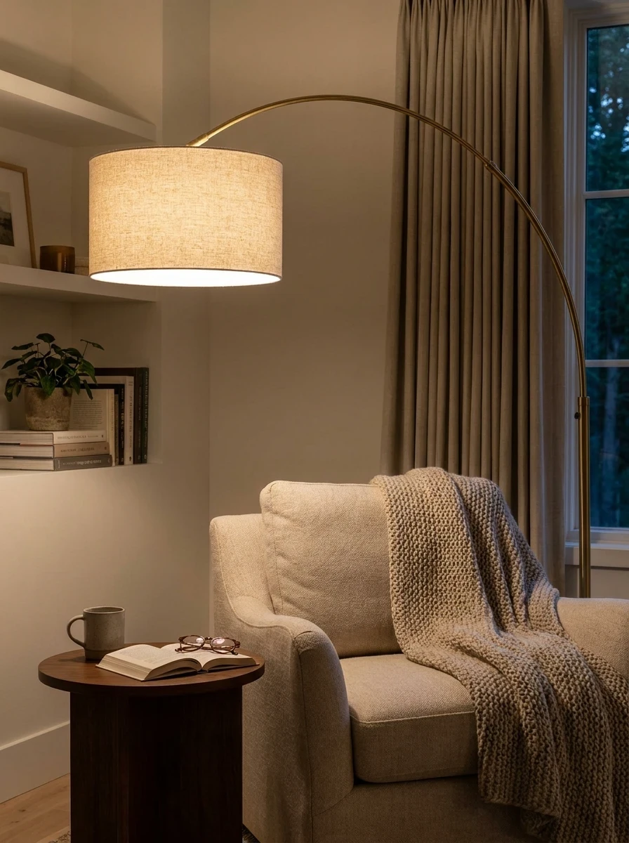 Ajouter une lampe de sol pour le coin lecture