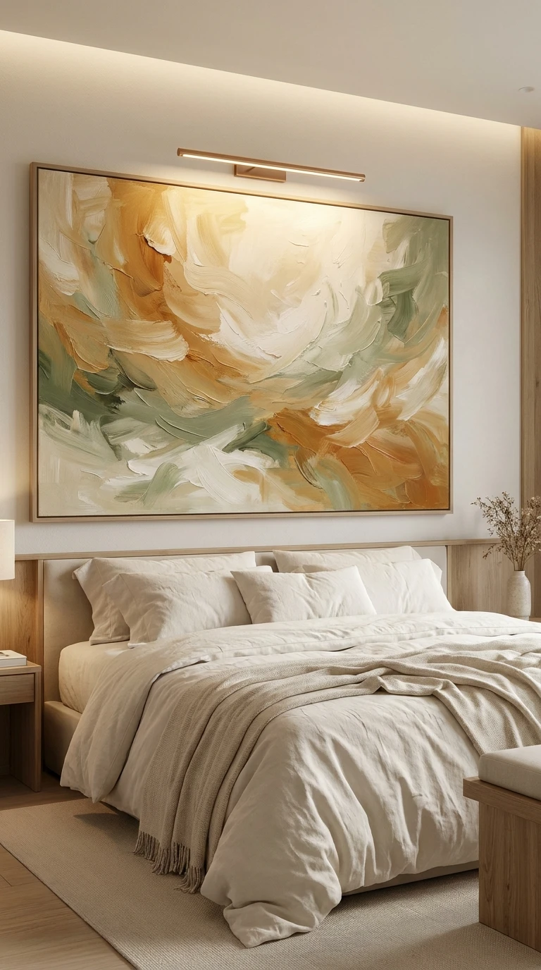 Ajouter une œuvre d'art XXL au-dessus du lit