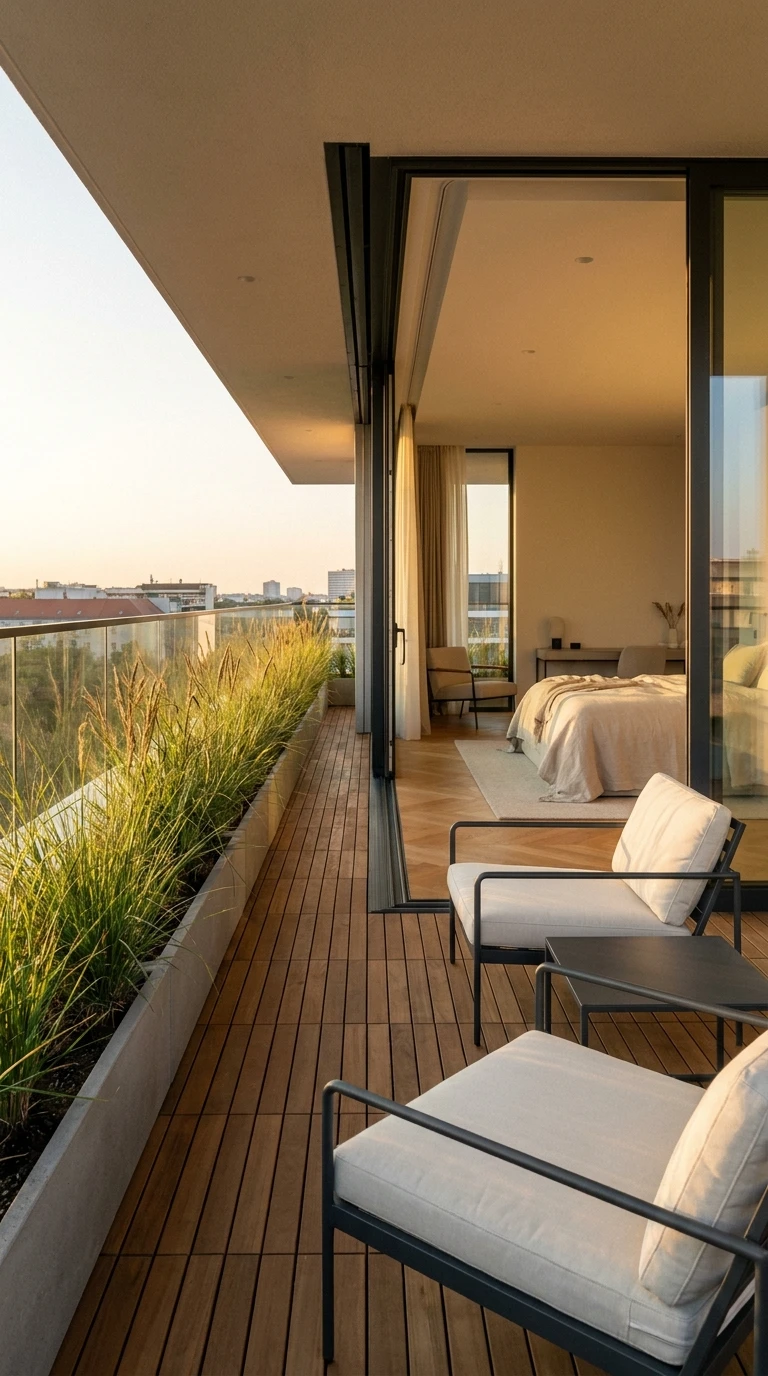 Aménager un balcon pour prolonger la modernité vers l'extérieur